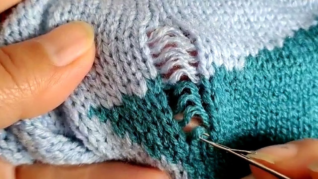 How to Repair a Hole in a Sweater Using Crochet Hook
