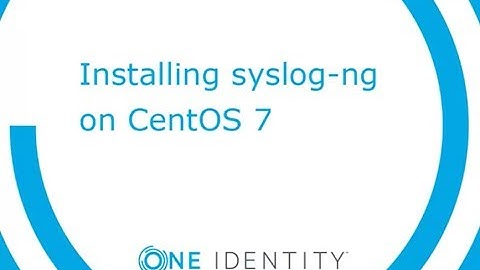 Installing syslog-ng on CentOS 7