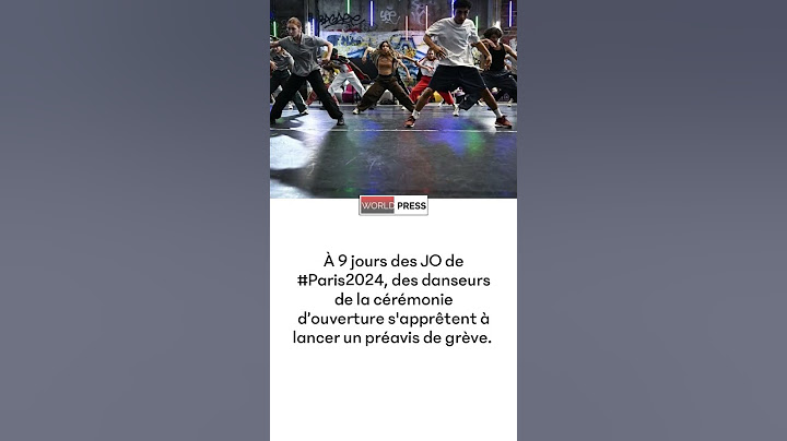 À 9 jours des JO de #Paris2024, des danseurs de la cérémonie d’ouverture s'apprêtent à lancer..#news