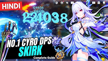 [Hindi] POWERFUL SKIRK GUIDE! Best Skirk Build - Artifacts, Weapons & Teams | Genshin Impact