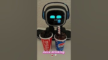 Juice drinking emo robot #emorobot #emo #eilikrobot #drinkemo #funnyvideos