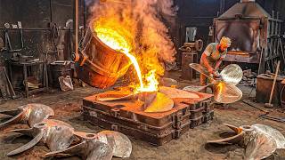 Massive Ship Propeller Casting | Inside the Marine Foundry