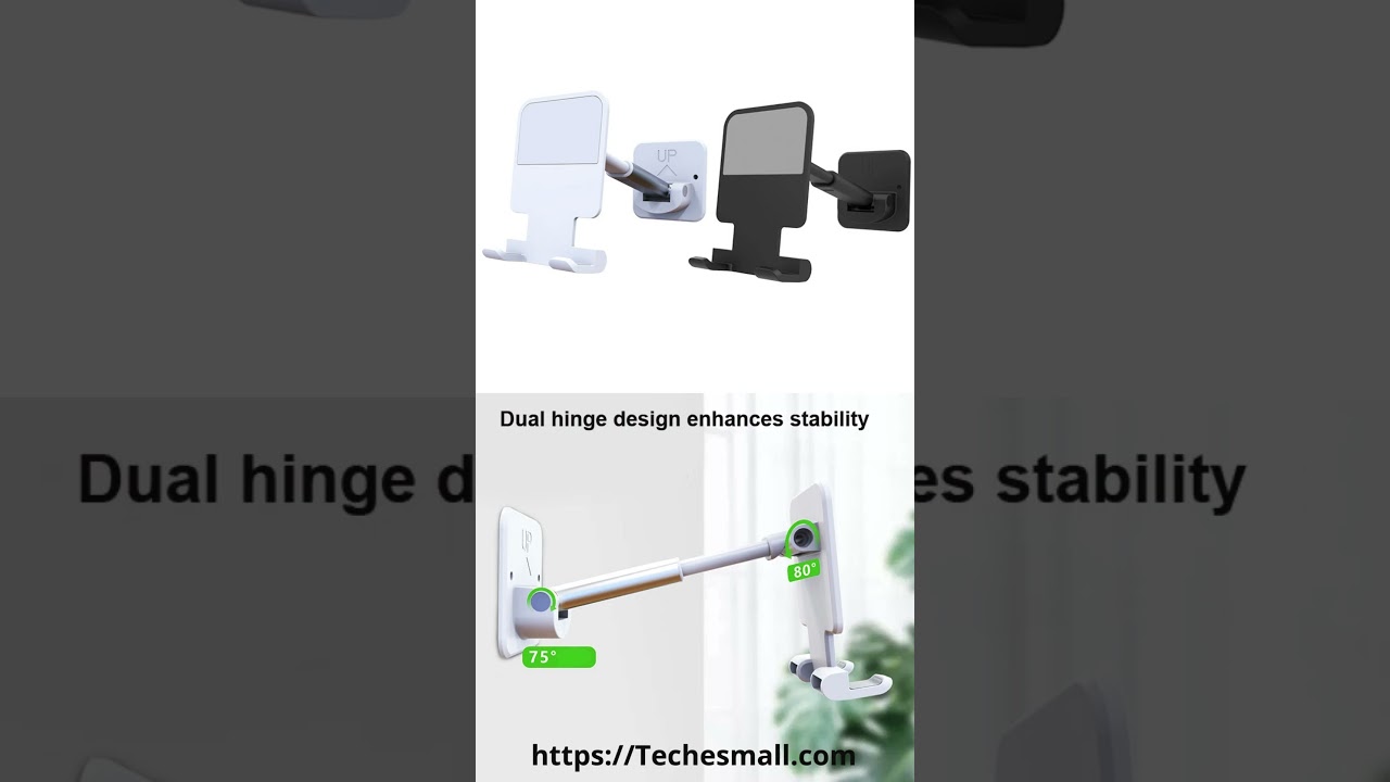 Wall Paste Mobile Phone Bracket Foldable Lift Bathroom Kitchen Wall Bracket