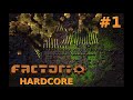 Factorio hardcore #1 - deathworld 600% lazy bastard (no comment) - starter lazy bastard base