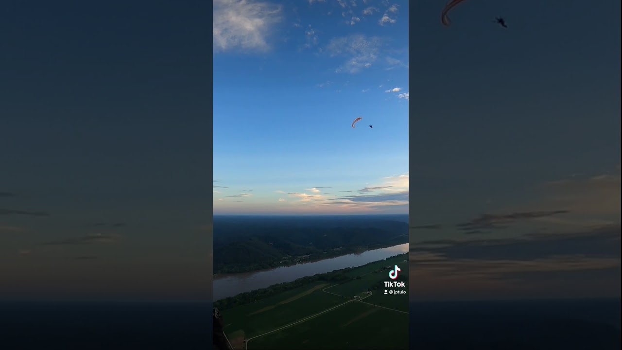 Perfectly Timed Paramotor FlyBy 🤙