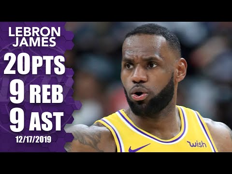 LeBron throws down reverse slam, has sweet behind-the-back pass vs. Pacers | 2019-20 NBA Highlights