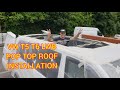 How to fit a Pop top roof self build DIY elevating roof