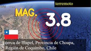😱🚨  Terremoto cerca de Illapel, Provincia de Choapa, Región de Coquimbo, Chile actualizaciones en vi