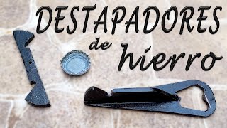 como hacer destapadores de botellas - dos destapadores de hierro