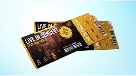 Event Ticket Design In Adobe Photoshop CC Tutorial