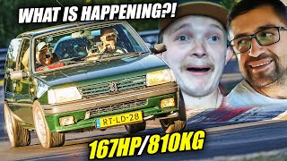 SCARING Him in his ANGRY PUG 205! // Nürburgring