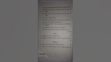 BA 1st semester political science question paper #punjabuniversitychandigarh #punjabuniversity