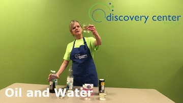 Oil and Water- Discovery Center Playful Learning at Home