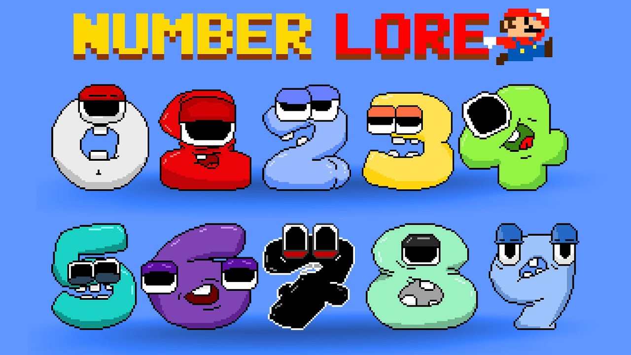 Number Lore 0-9 Numbers | Magnet