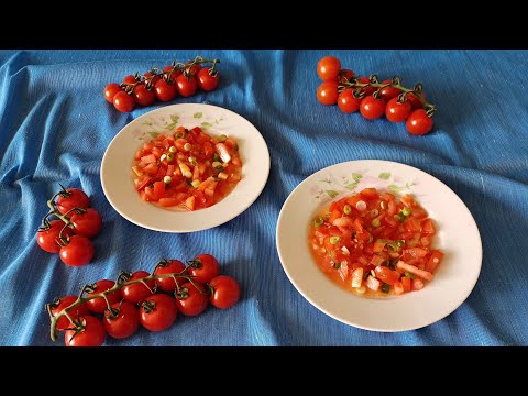 Video: Ľahký Paradajkový šalát - Recept S Fotografiou Krok Za Krokom