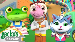 Weasel&#39;s Cake Catastrophe - Gecko&#39;s Garage | Cartoons For Kids | Toddler Fun Learning