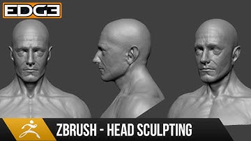#3.5 Head Sculpting with Dynamesh in Zbrush Tutorial series for Beginners HD