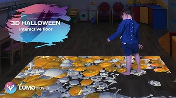 3D Halloween Floor | interactive display floor projection experience from LUMOplay