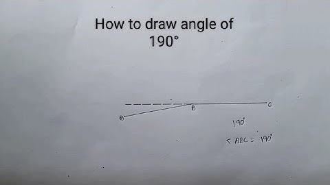 How to draw angle of 190°@concealmentofknowledge8880