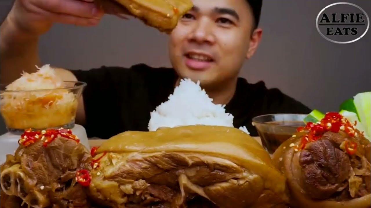 SPICY PORK KNUCKLE Paksiw Pata Baboy MUKBANG ASMR YouTube