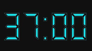 37 minute timer with alarm sound at the end. 37 minute countdown