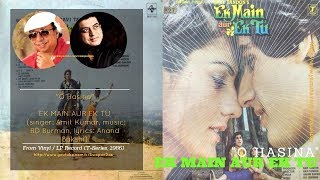 Rare | RD Burman | Amit Kumar  | O Hasina  | Ek Main Aur Ek Tu (film 1986) | Vinyl Rip