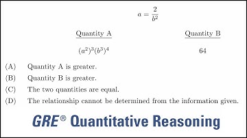 Algebraic expressions: GRE Quantitative Reasoning comparison practice question 01