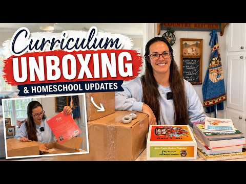 HUGE Curriculum Unboxing + Homeschool Updates (Math With Confidence, Five in a Row + More)