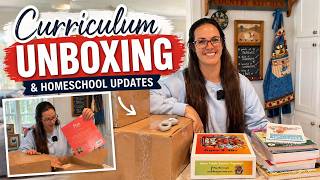 HUGE Curriculum Unboxing + Homeschool Updates (Math With Confidence, Five in a Row + More)
