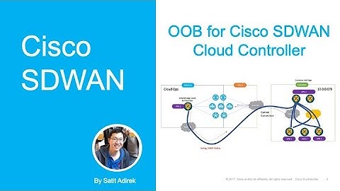 [Config-Guide] Cisco SDWAN - OOB from the Cisco SDWAN Cloud Controller