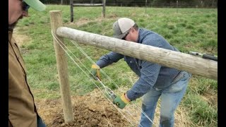 How to Wire An End Post And Brace Post Together (Part 2) | John Deere Tips Notebook