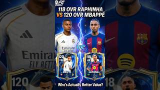 😱 118 OVR Raphinha VS 120 OVR Mbappé — Who’s Actually Better Value?