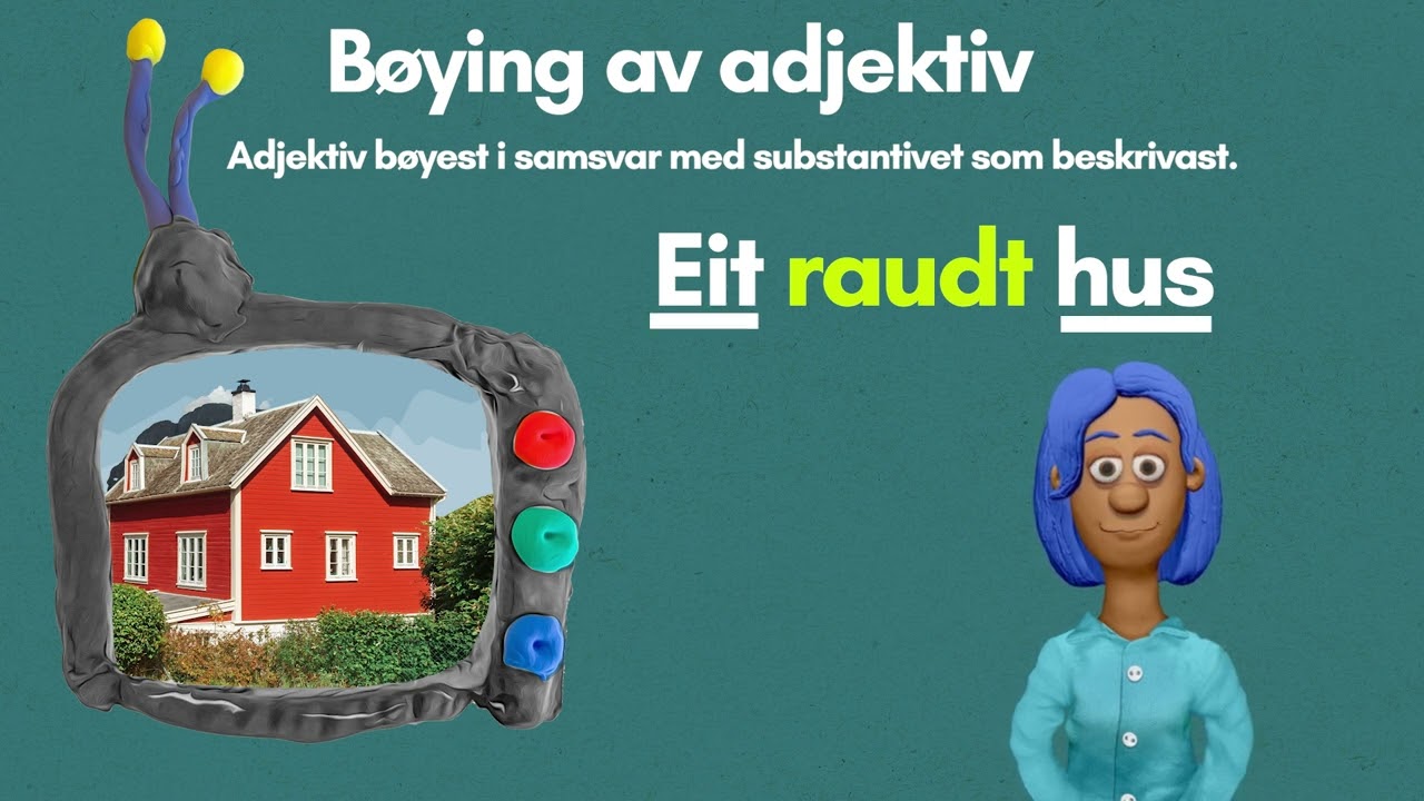 Bøying av adjektiv: Arabisk/Nynorsk