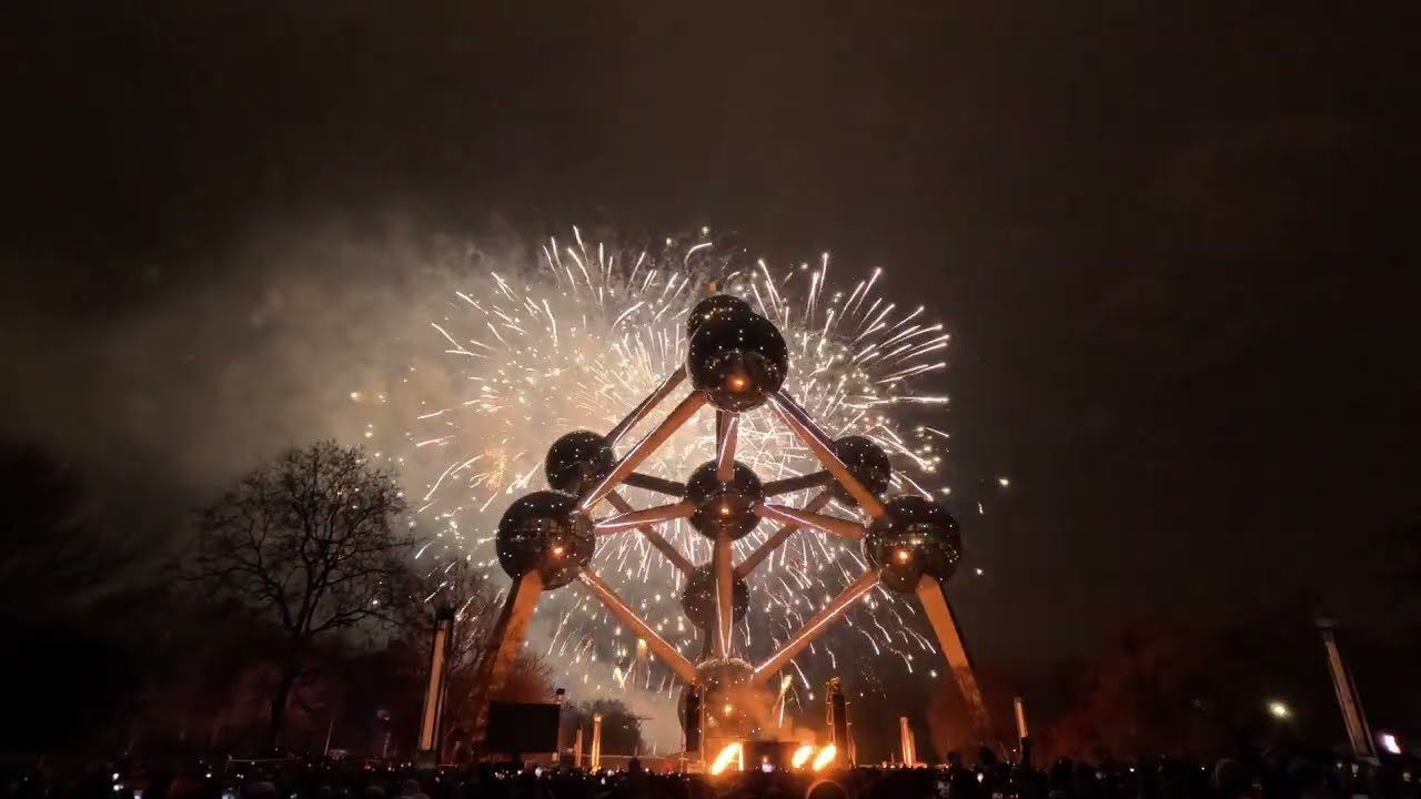 New Year 2026 Brussels Atomium