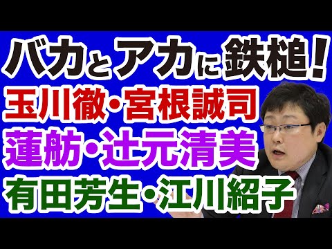 【岩田温】日本を滅ぼすバカ（玉川徹・宮根誠司）とアカ（蓮舫・辻元清美・有田芳生）【デイリーWiLL】