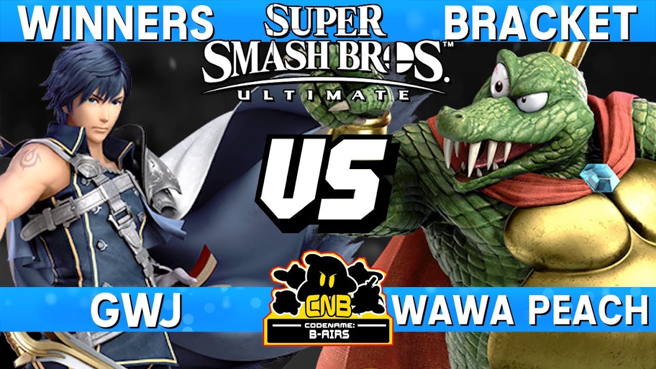 Smash Ultimate - GwJ (Chrom) vs Wawa Peach (K. Rool) - CNB 165 Winners Bracket