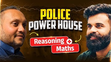 POLICE POWER HOUSE | Reasoning + Maths | LIVE@08pm #gyanlive #constable #policebharti #police