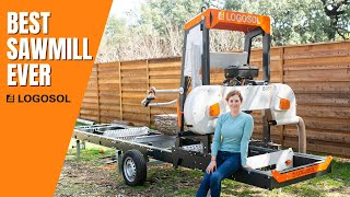 Making my own Lumber with the Super Powerful Logosol B1001 / Turn Big Logs into Beautiful Slabs!