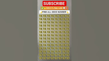 🔍TEST Your Observation Skill With This Fast Number Game #shorts