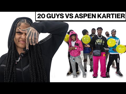20 GUYS VS 1 RAPPER ASPEN KARTIER