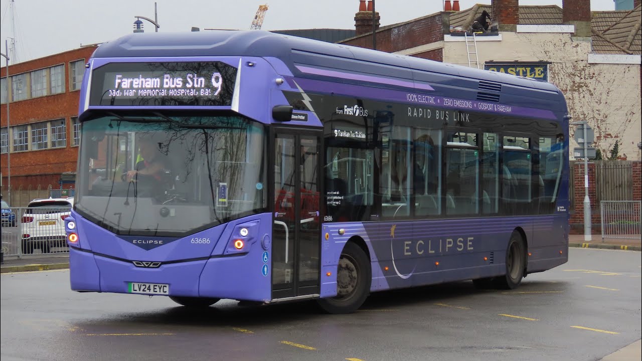 First solent GB Kite Electorliner 63686 (LV24 EYC) - Steve potter | Route 9A