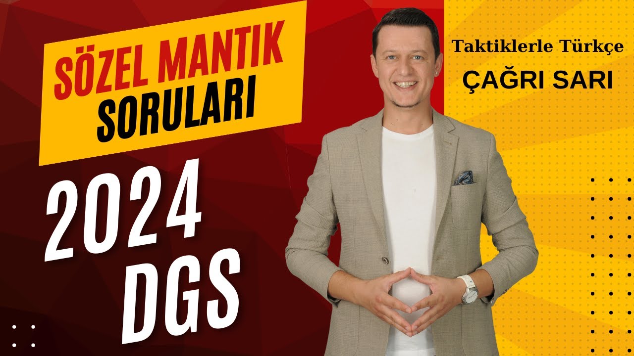 2024 DGS Sözel Mantık Sorularının Çözümü 💢💥💢