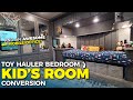 TOY HAULER CONVERSION - Momentum 395MS Mobile Office & Kid Room Tour!