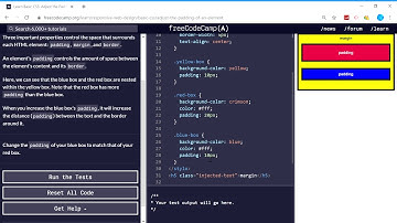 Basic CSS (16/44) | Adjust the Padding of an Element | freeCodeCamp