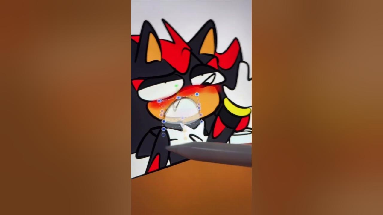 ✨ drunk Shadow ✨ #shadowthehedgehog #rougethebat #sonic #sonicfandom #sonicart