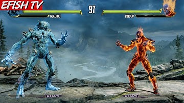 Glacius vs Cinder (Hardest AI) - KILLER INSTINCT