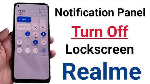 How to lock notification bar in lock screen realme | disable lock screen notification bar in realme