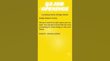 QA JOB OPENING FOR MANUAL TESTING  #automation #selenium #manualtesting #qa #viral #yt #ytshorts