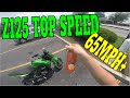 Z125 PRO TOP SPEED RUN, Forgot to Knock on Wood