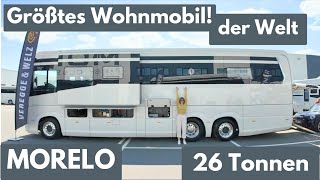 Wohnmobil GRÖẞENREKORD 2025  Morelo Grand Empire | 26 Tonnen | 3 Achsen | 3 Zimmer Küche Bad